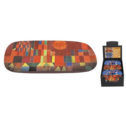 Szemüvegtok textil bevonatú,törlőkendővel,16x4x6,5cm, Paul Klee:Castle and Sun
