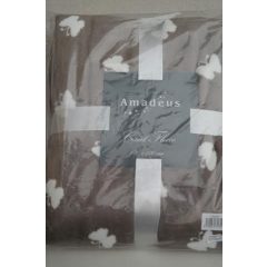 Amadeus pillangós takaró homokszínű 130x170cm