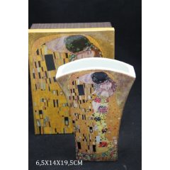 Porcelán váza 14x19,5cm Klimt: The Kiss (A csók)