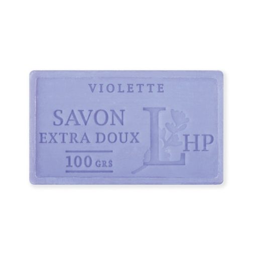 Marseille szappan, növényi olajjal, parabén-tartósítószer-szulfát mentes,hidratáló,celofánban Violette (ibolya)