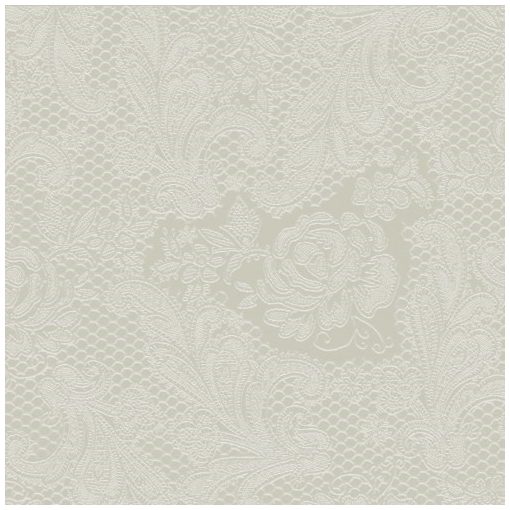 Lace gris glacé dombornyomott papírszalvéta 33x33cm,15db-os