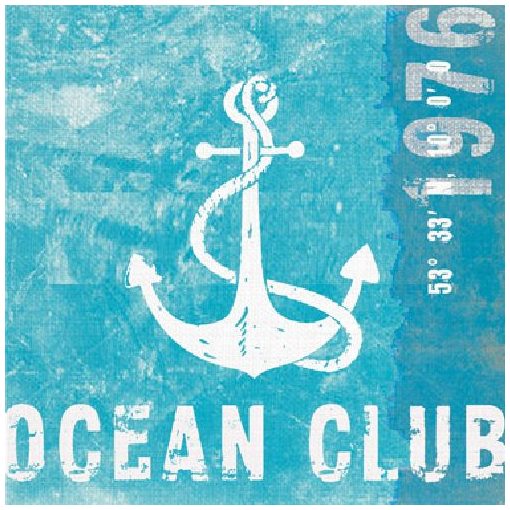 Ocean Club papírszalvéta 33x33cm, 20db-os