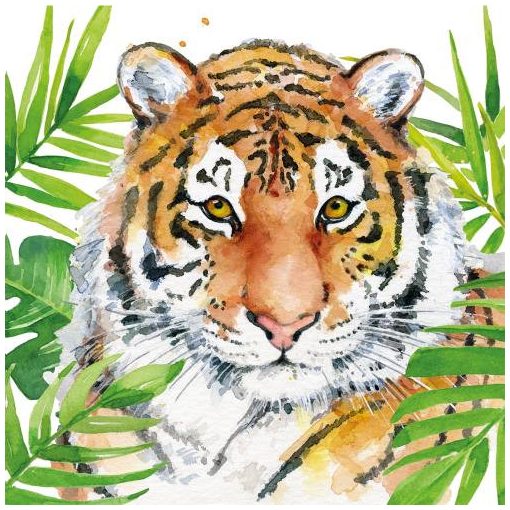 Tropical Tiger papírszalvéta 33x33cm,20db-os