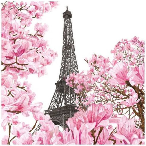 April in Paris papírszalvéta 33x33cm,20db-os