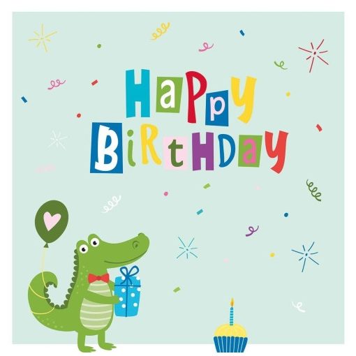 Croco Birthday papírszalvéta 33x33cm,20db-os