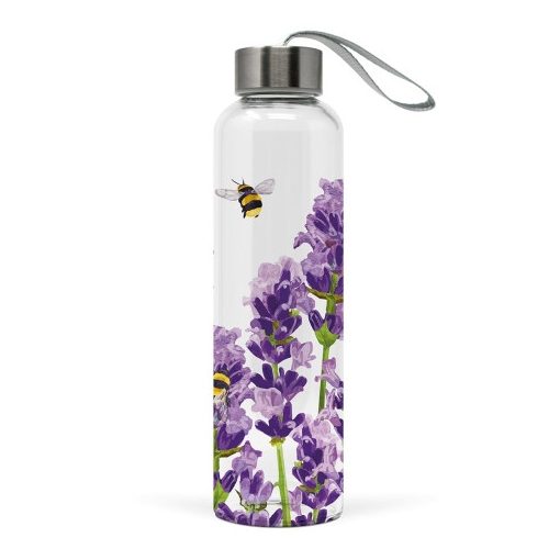 Üvegflaska borosilicate üveg, 550ml, Bees & Lavender