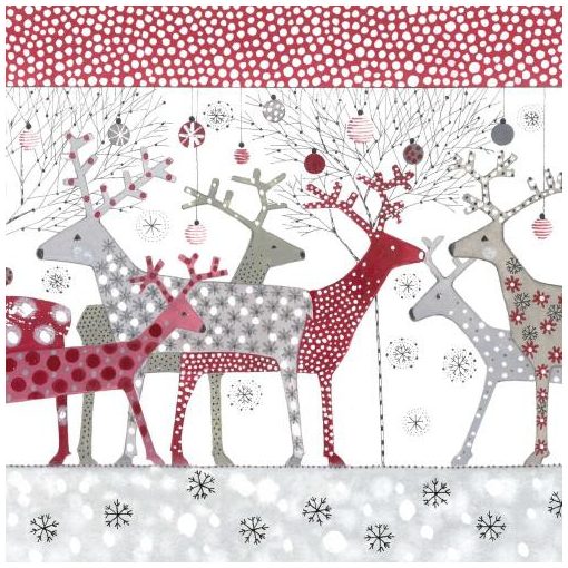 Scandic Christmas papírszalvéta 33x33cm, 20db-os