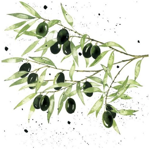 Olives papírszalvéta 33x33cm,20db-os