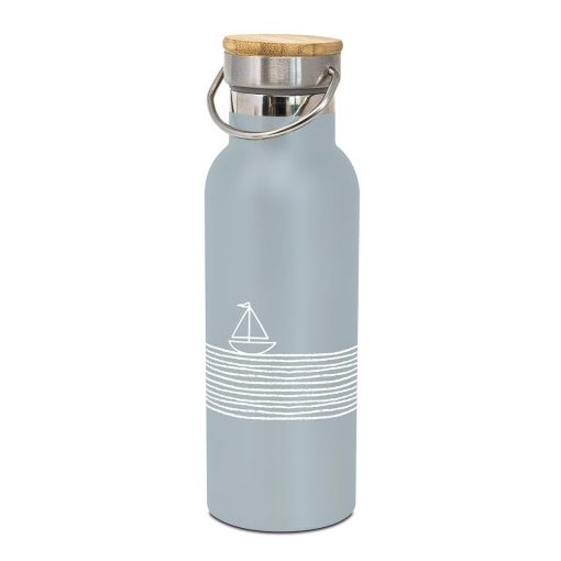 Rozsdamentes duplafalú acél útipalack 0,5L,Pure Sailing blue