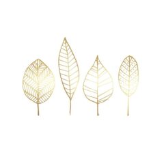 Pure Gold Leaves papírszalvéta 33x33cm, 20db-os