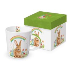 Porcelánbögre 0,35l dobozban, Rainbow Rabbit