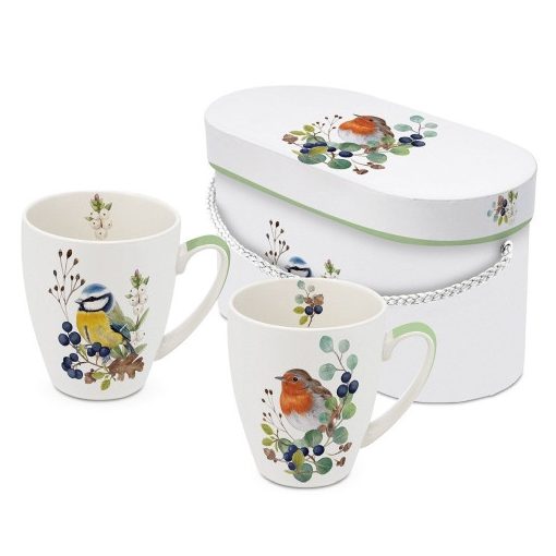 Porcelánbögre 0,35l dobozban, 2db-os, Deux Oiseaux