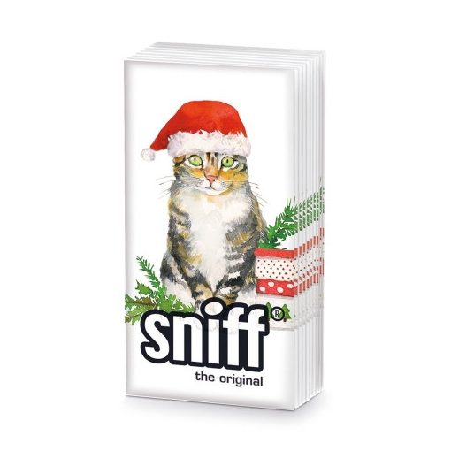 Christmas Kitty papírzsebkendő 10db-os