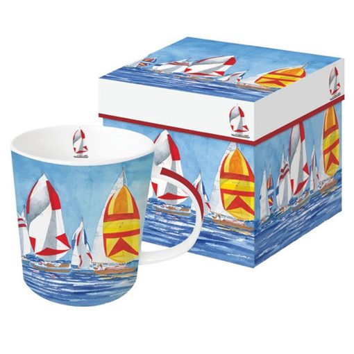 Porcelánbögre 0,4l dobozban, Regatta