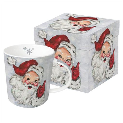 Porcelánbögre 0,4l dobozban, Jolly St. Nick