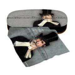   Szemüvegtok textilbevonatú,törlőkendővel 16x4x6,5cm, Giuseppe Verdi