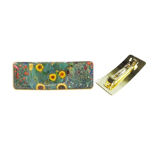 Hajcsat 8,8x3,2x1,5cm,Klimt:Kert napraforgókkal
