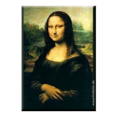 Hűtőmágnes 8x5,4x0,3cm,Leonardo Da Vinci: Mona lisa