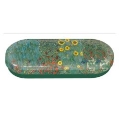   Szemüvegtok fémdoboz, 16x2,8x6,6cm, Klimt: Napraforgós kert