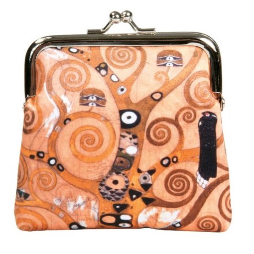 Csatos pénztárca 10,5x10x3cm, polyester, Klimt:Életfa
