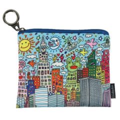   Mini pénztárca, polyester,12x1,5x10cm,James Rizzi:My New York City