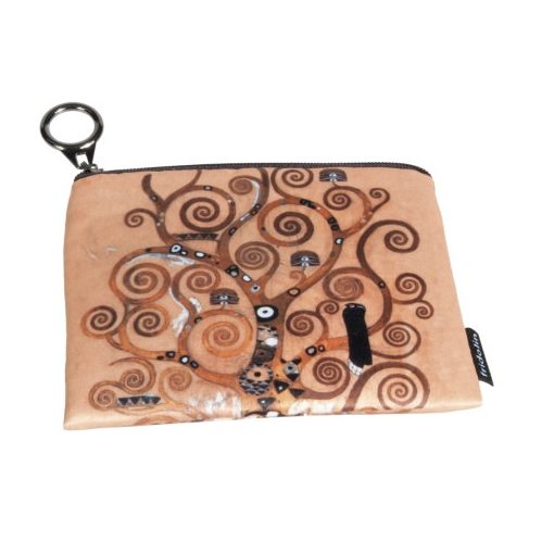 Mini pénztárca, polyester,12x1,5x10cm, Klimt:Életfa