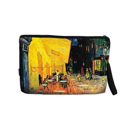 Kozmetikai táska 25x3x17cm,Van Gogh: Kávéház éjjel