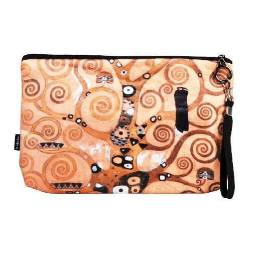 Kozmetikai táska 25x3x17cm, polyester,Klimt:Életfa