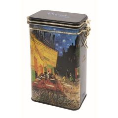   Csatos fémdoboz, dombornyomott 11x18x7,4cm,Van Gogh: Kávéház éjjel