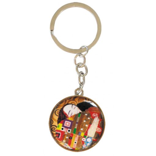Kulcstartó fémkarika egyoldalas, Klimt:Beteljesülés