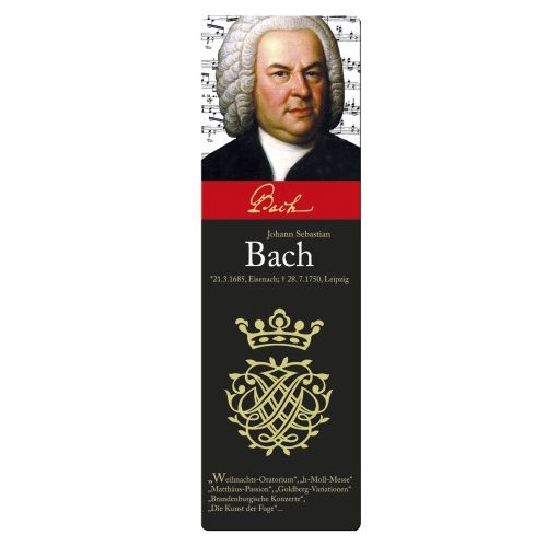Könyvjelző 5x16cm,Bach