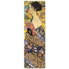 Könyvjelző 5x16cm, Klimt:Hölgy legyezővel
