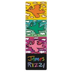 Könyvjelző 5x16cm, James Rizzi: Birds