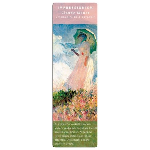 Könyvjelző 5x16cm, Monet: Women with a Parasol