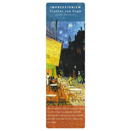 Könyvjelző 5x16cm, Van Gogh: Café Terrace