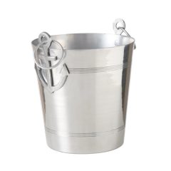 Pezsgőhűtő alumínium vödör 31x32x25,5cm, horgonyos