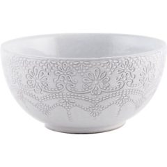   Katie Alice csipkés porcelán tálka Lace Embossed, 140x6.4mm