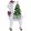 Alpaka fenyővel, karácsonyi dekorfigura, LED-es, 15x8x27,5cm, gombelemmel (3xLR44) (tartalmazza)