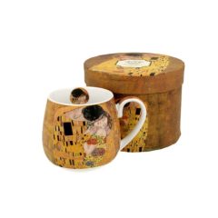 Porcelánbögre 430ml, dobozban, Klimt:The Kiss