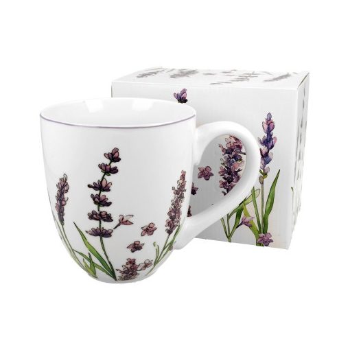 Porcelán jumbóbögre dobozban,900 ml, Classic Lavender