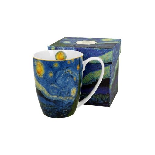 Porcelánbögre 380ml dobozban, Van Gogh: Csillagos éj