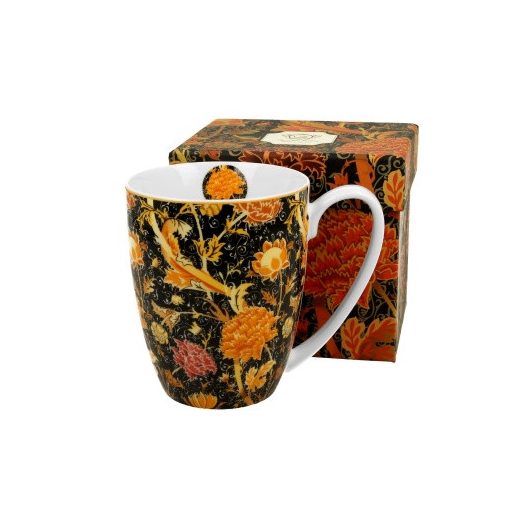 Porcelánbögre 300ml, dobozban, William Morris: Crazy Floral