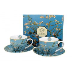   Porceláncsésze+alj 280ml, 2 személyes dobozban, Van Gogh: Mandulavirágzás