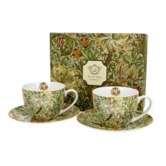   Porceláncsésze+alj, 280ml, 2 személyes, dobozban, William Morris: Golden Lilly