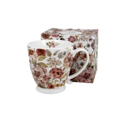 Porcelánbögre 480ml dobozban,Pastel Flowers White