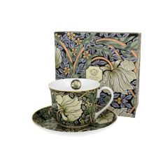   Porceláncsésze+alj 400ml dobozban, William Morris: Pimpernel