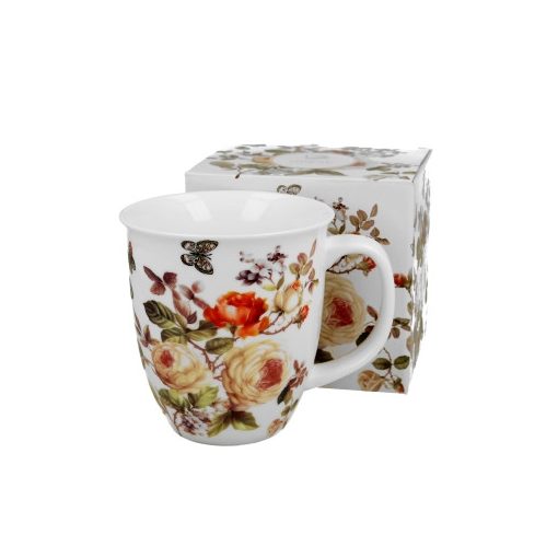 Porcelánbögre 650ml, dobozban,Zahra