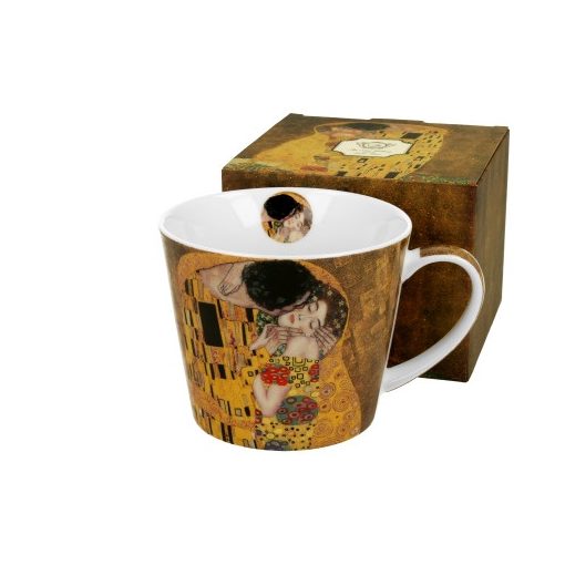 Porcelánbögre 610ml, dobozban, Klimt:The Kiss