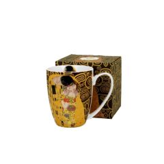 Porcelánbögre, 380ml, dobozban, Klimt:The Kiss