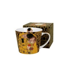 Porcelánbögre, 610ml, dobozban, Klimt:The Kiss